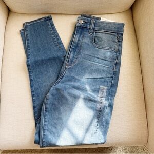 American Eagle Outfitters Women's Light Blue Skinny Jeans